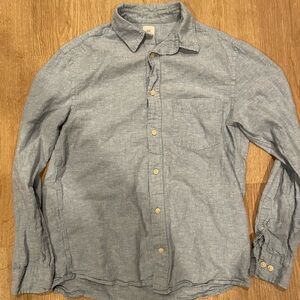 H&M lightweight long sleeve. Light denim color.